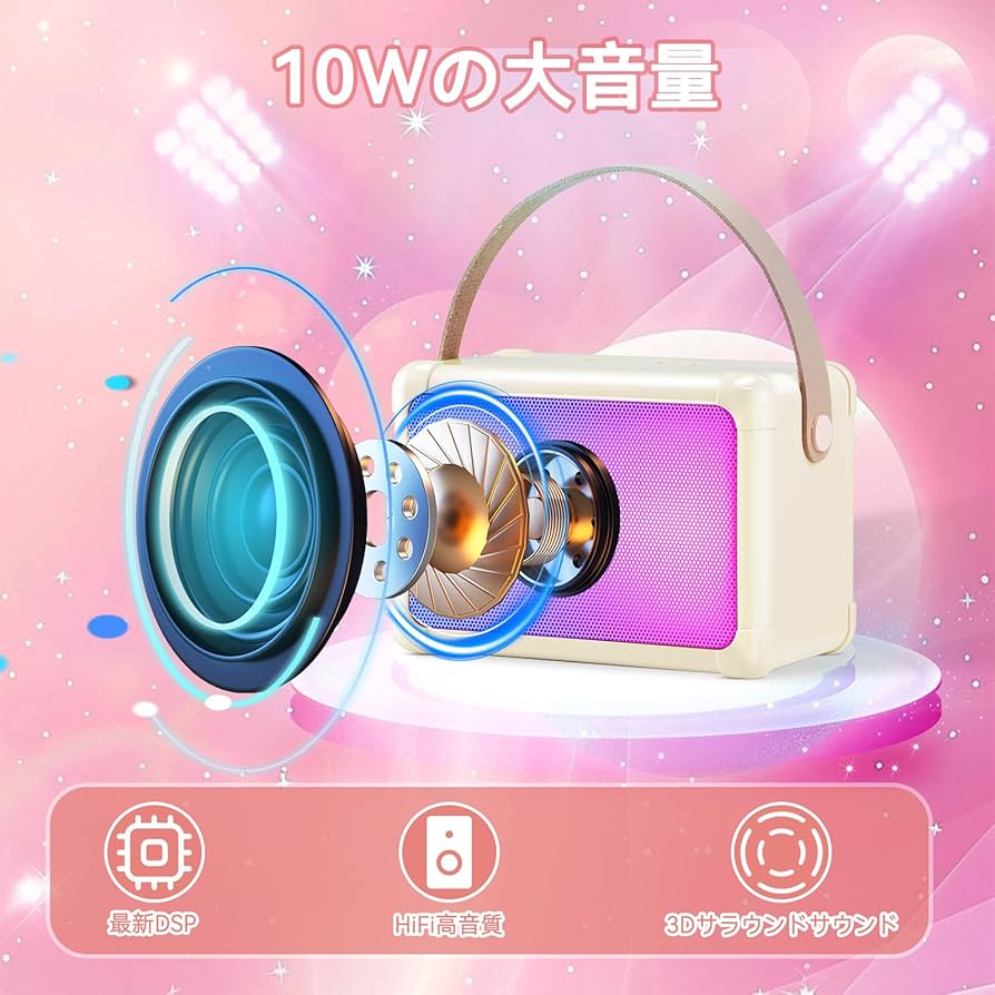 Giecy スピーカーセット Amazon | Giecy スピーカーセット 拡声器 ワイヤレスマイク2本